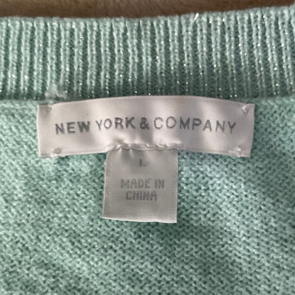 NWOT - New York & Company Women's 3/4 Length Sleeve Sweater - Large - Picture 5 of 12